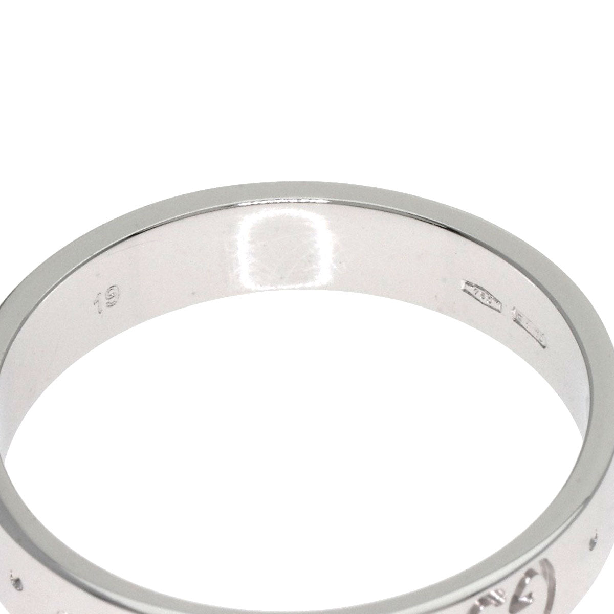 GUCCI GG Icon #19 Ring K18 White Gold Ladies [Used]
