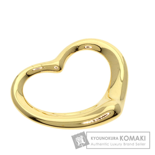 TIFFANY&Co. Open heart Pendant top K18 Yellow Gold Ladies [Used]