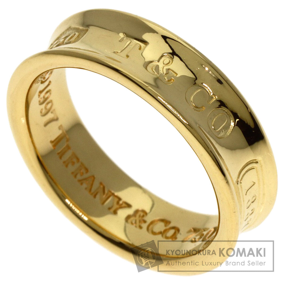 TIFFANY&Co. 1837 Ring K18 Yellow Gold Ladies [Used]
