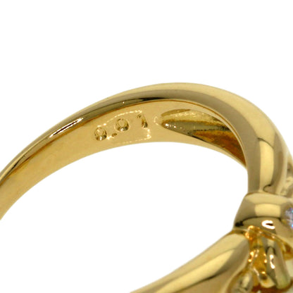 TASAKI Pearl Pearl 2P Diamond Ring K18 Yellow Gold Ladies [Used]
