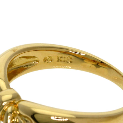 TASAKI Pearl Pearl 2P Diamond Ring K18 Yellow Gold Ladies [Used]