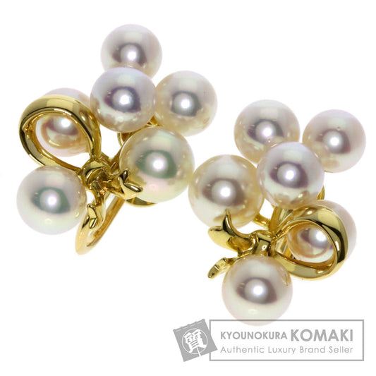 MIKIMOTO Pearl Pearl Earring K18 Yellow Gold Ladies [Used]