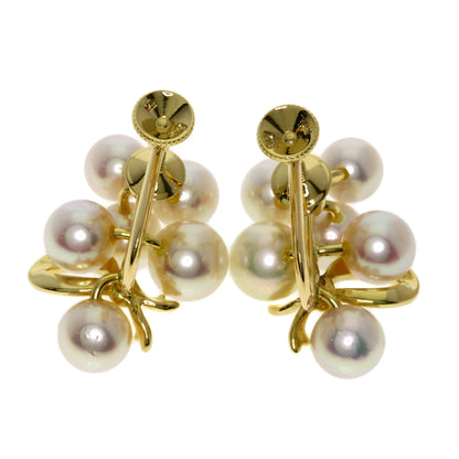 MIKIMOTO Pearl Pearl Earring K18 Yellow Gold Ladies [Used]
