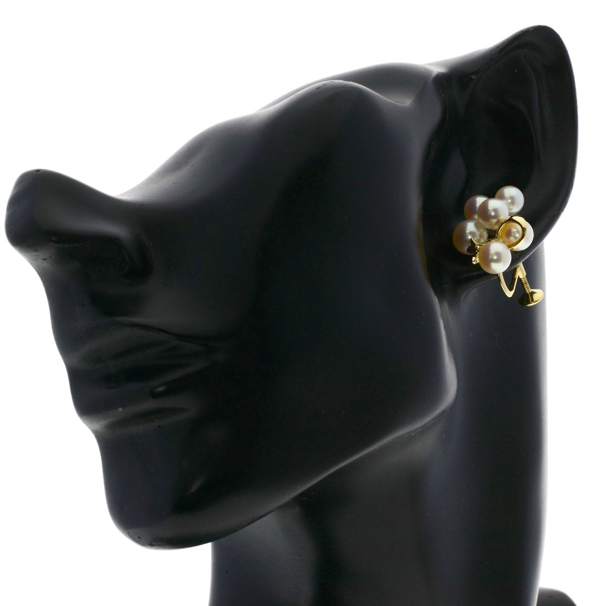 MIKIMOTO Pearl Pearl Earring K18 Yellow Gold Ladies [Used]