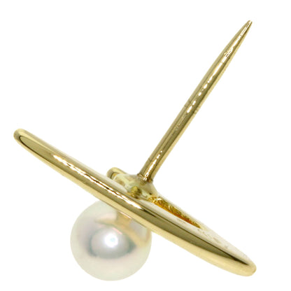 MIKIMOTO Pearl Pearl Titac Tie pin K18 Yellow Gold mens [Used]