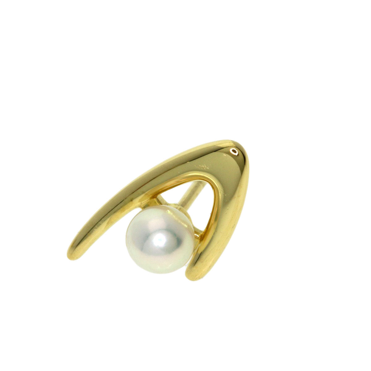 MIKIMOTO Pearl Pearl Titac Tie pin K18 Yellow Gold mens [Used]