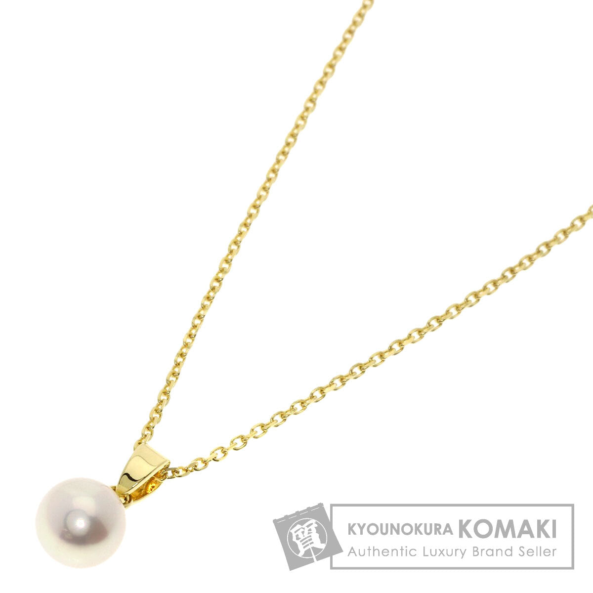 MIKIMOTO Pearl Pearl Necklace K18 Yellow Gold Ladies [Used]