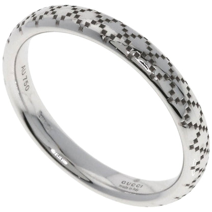 GUCCI Diamantissima #8 Ring K18 White Gold Ladies [Used]