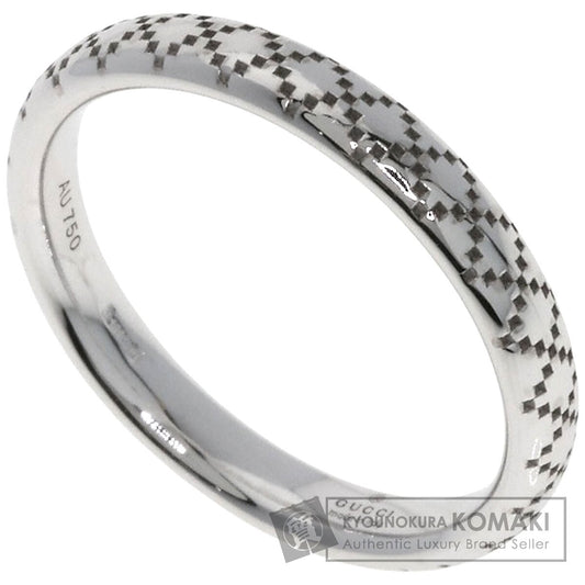 GUCCI Diamantissima #8 Ring K18 White Gold Ladies [Used]