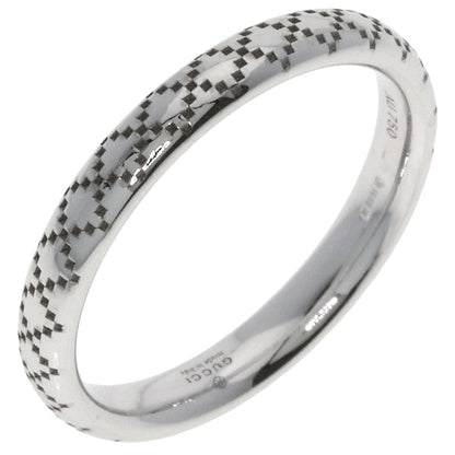 GUCCI Diamantissima #8 Ring K18 White Gold Ladies [Used]