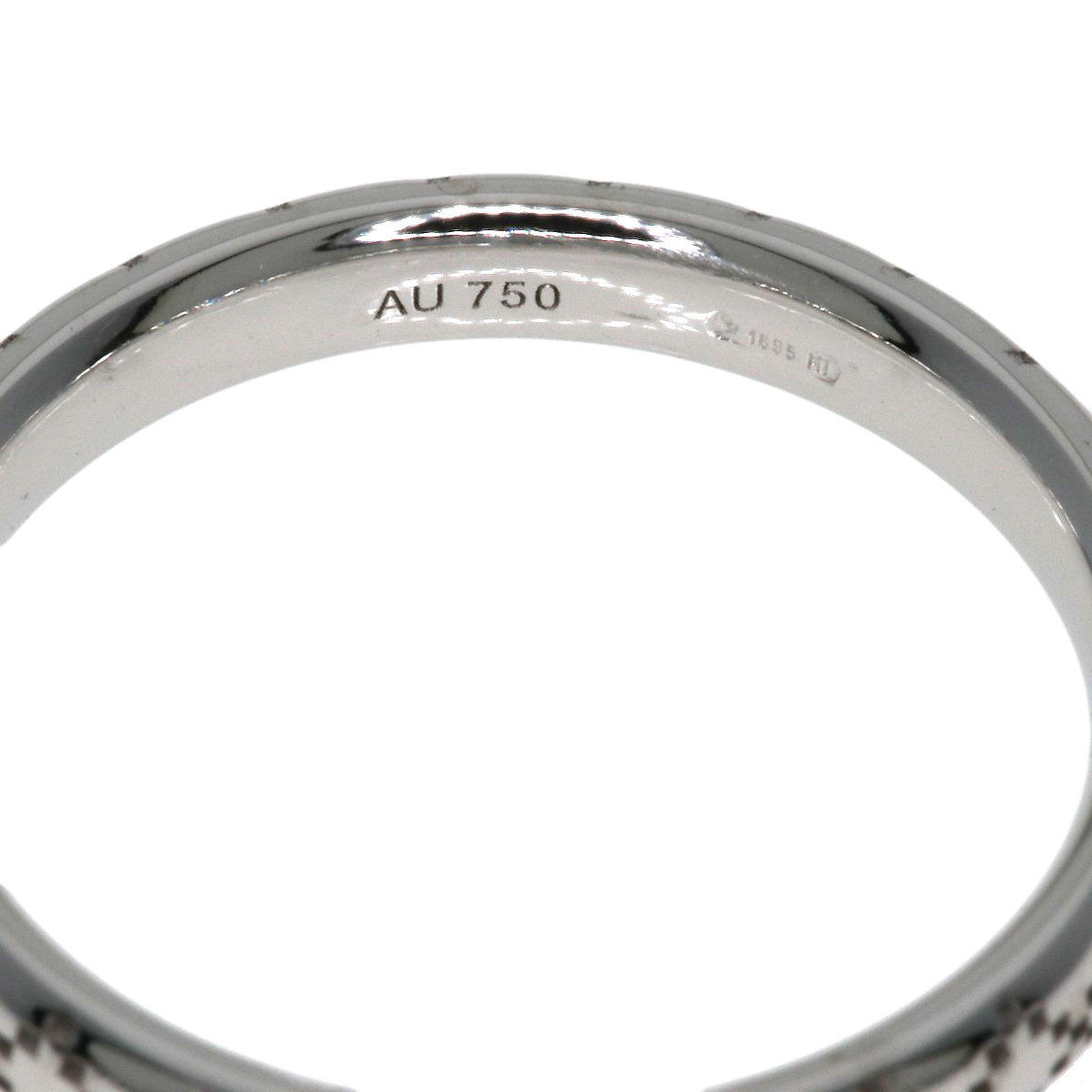 GUCCI Diamantissima #8 Ring K18 White Gold Ladies [Used]