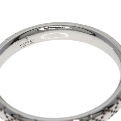 GUCCI Diamantissima #8 Ring K18 White Gold Ladies [Used]