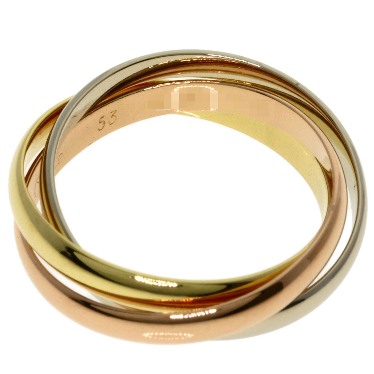 CARTIER Trinity SM #53 Ring K18 Yellow Gold K18 White GoldLadies [Used]