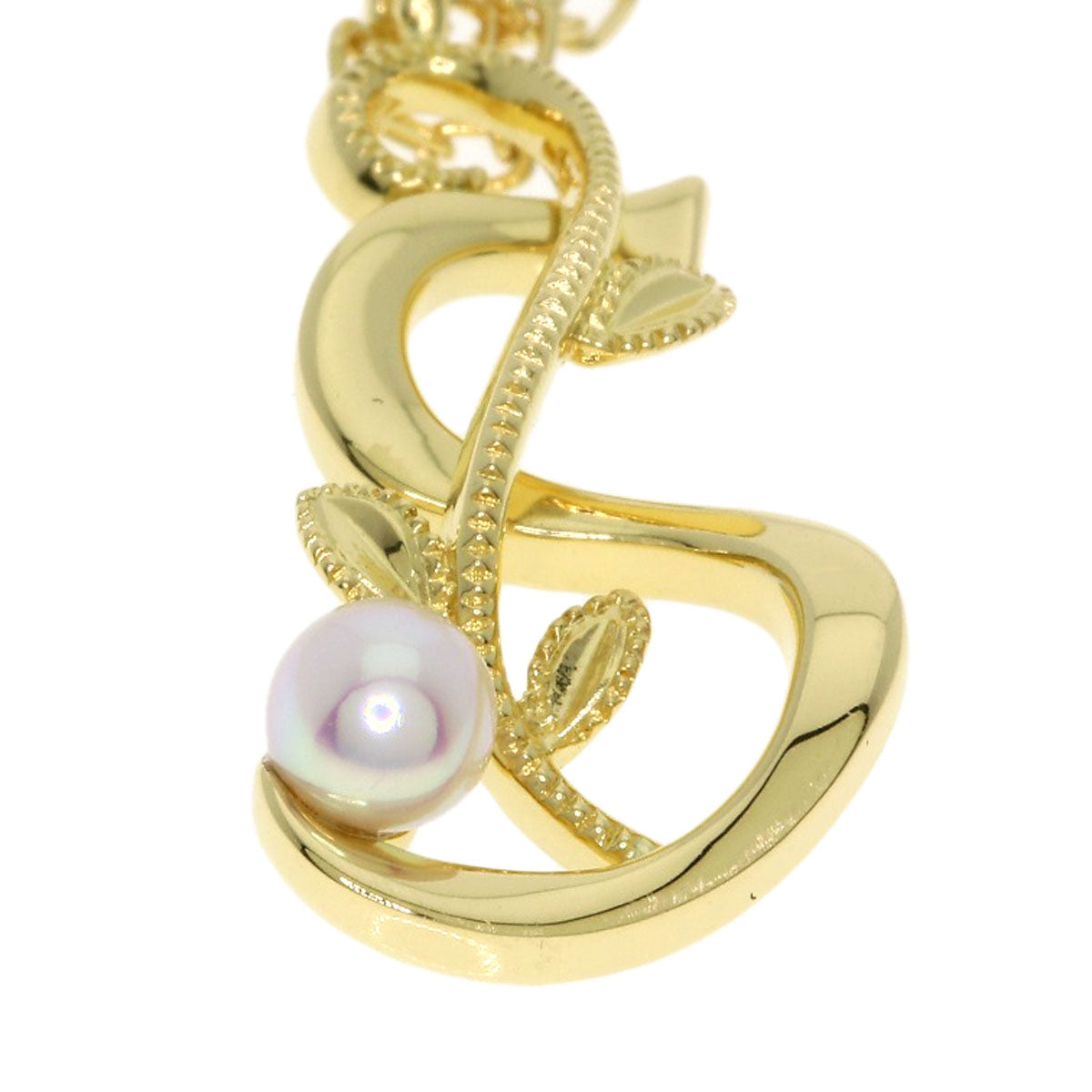 MIKIMOTO Pearl Pearl Necklace K18 Yellow Gold Ladies [Used]