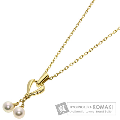 MIKIMOTO Pearl Pearl Necklace K14 Yellow Gold Ladies [Used]