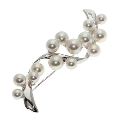 TASAKI Pearl Pearl Brooch K18 White Gold Ladies [Used]