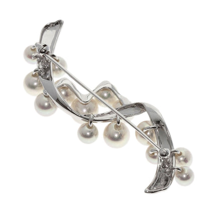 TASAKI Pearl Pearl Brooch K18 White Gold Ladies [Used]