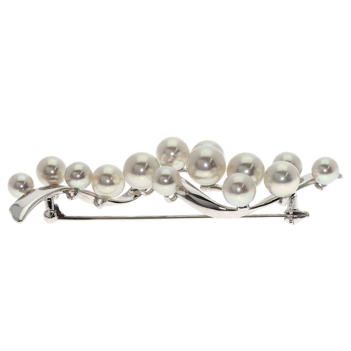 TASAKI Pearl Pearl Brooch K18 White Gold Ladies [Used]