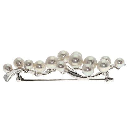 TASAKI Pearl Pearl Brooch K18 White Gold Ladies [Used]