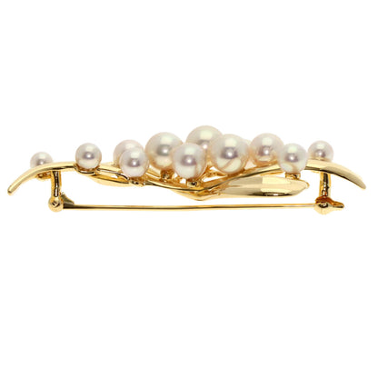 TASAKI Pearl Pearl Brooch K18 Yellow Gold Ladies [Used]