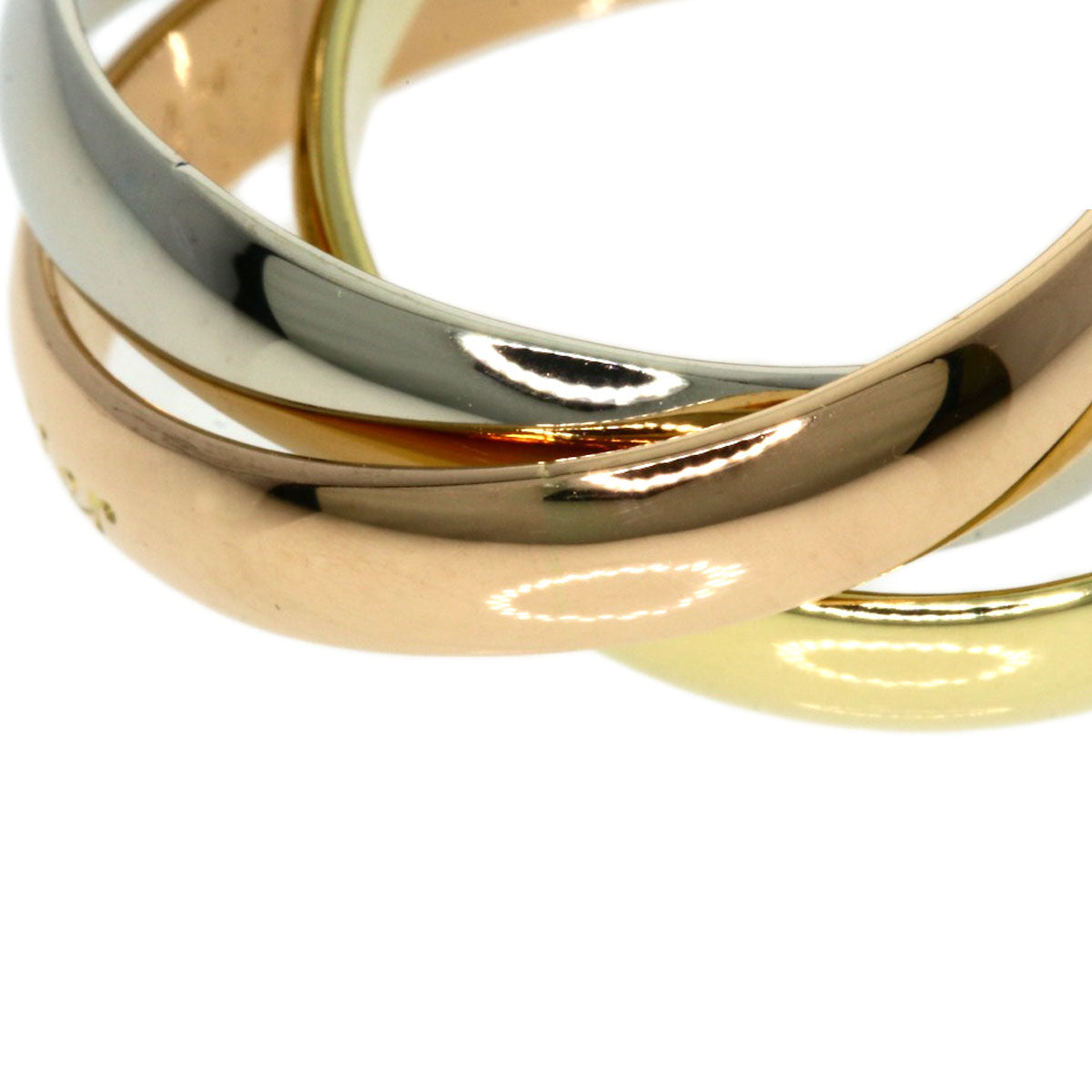 CARTIER Trinity #48 Ring K18 Yellow Gold K18 White GoldLadies [Used]