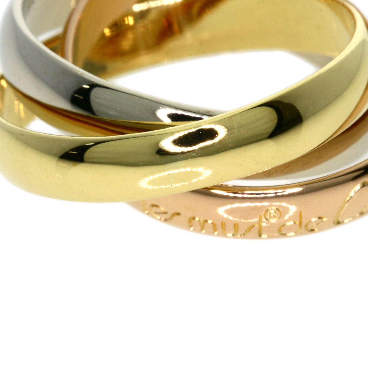 CARTIER Trinity #48 Ring K18 Yellow Gold K18 White GoldLadies [Used]