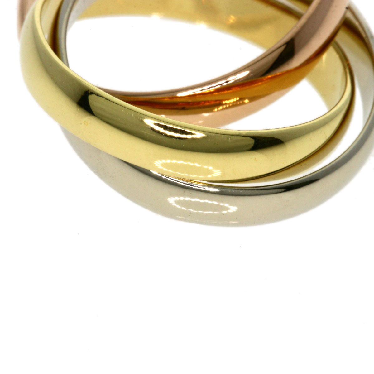 CARTIER Trinity #46 Ring K18 Yellow Gold K18 White GoldLadies [Used]