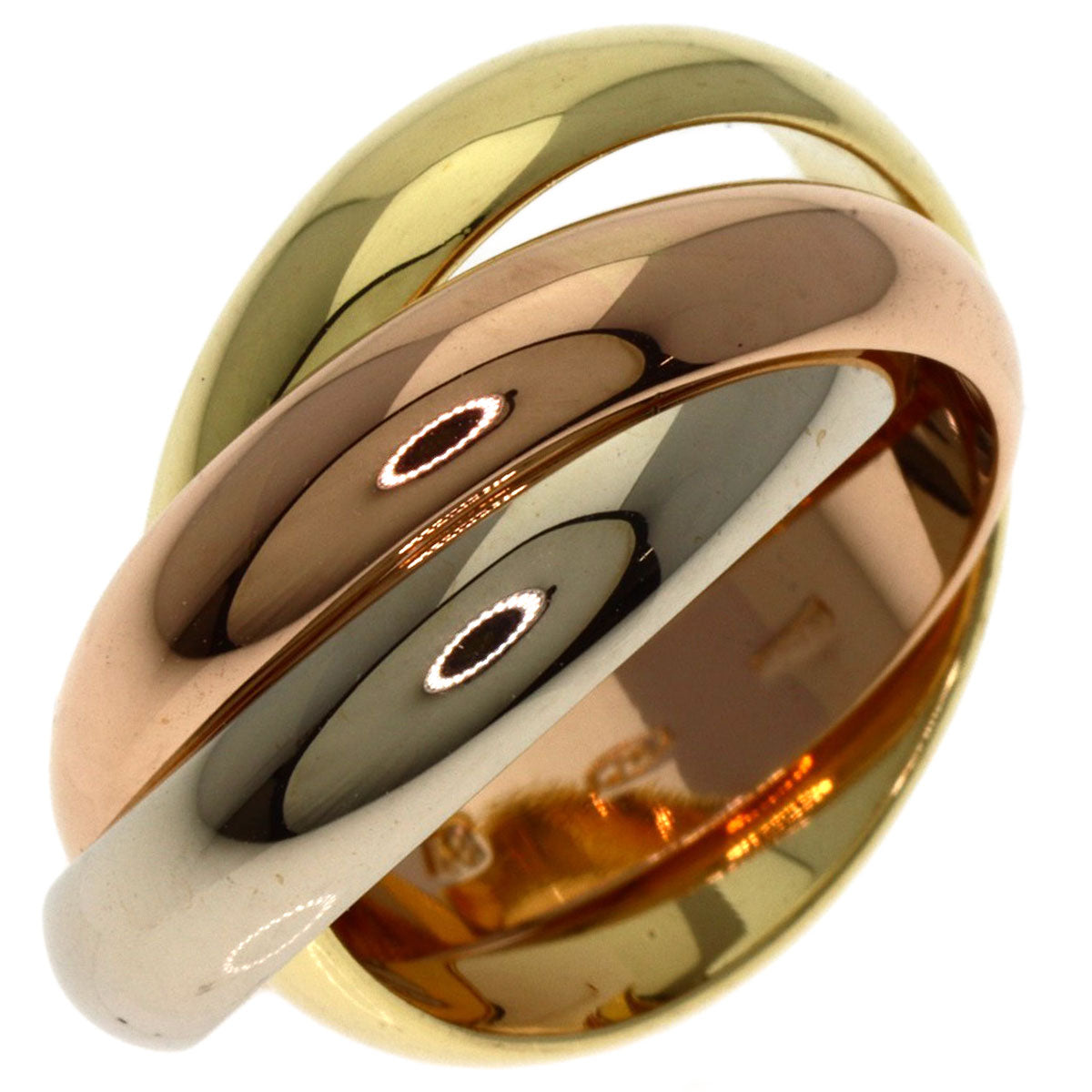 CARTIER Trinity #48 Ring K18 Yellow Gold K18 White GoldLadies [Used]