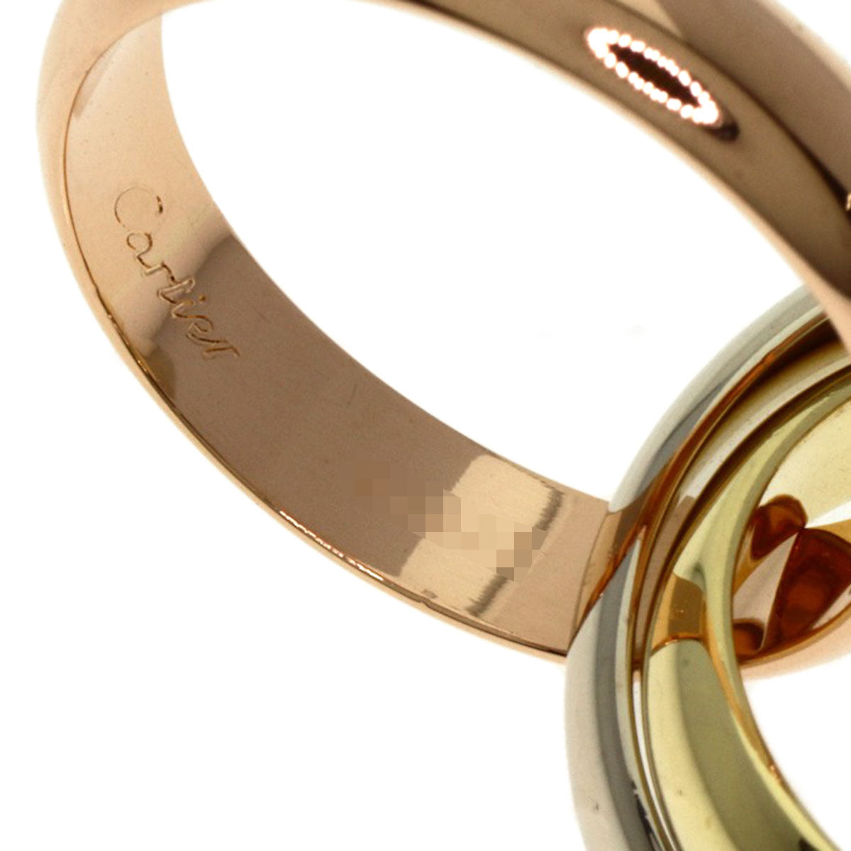 CARTIER Trinity #48 Ring K18 Yellow Gold K18 White GoldLadies [Used]