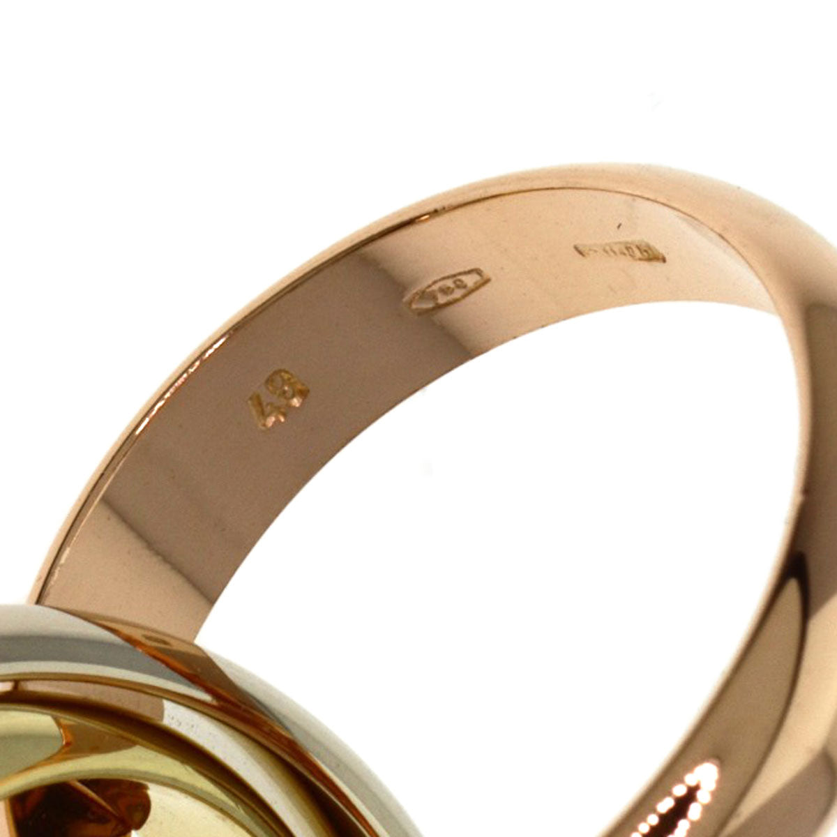 CARTIER Trinity #48 Ring K18 Yellow Gold K18 White GoldLadies [Used]