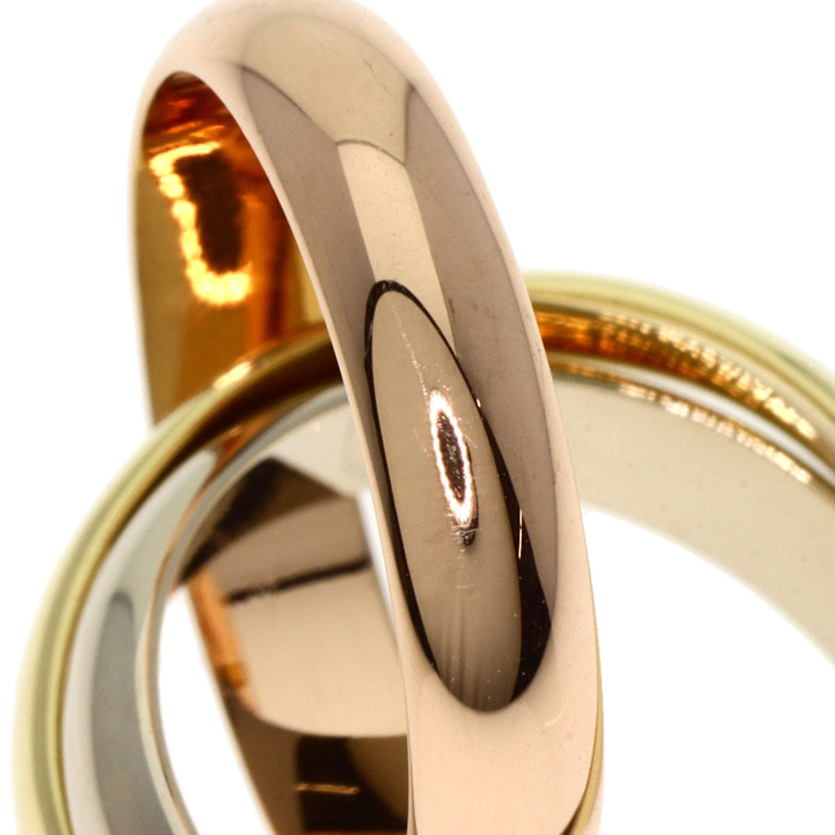 CARTIER Trinity #48 Ring K18 Yellow Gold K18 White GoldLadies [Used]