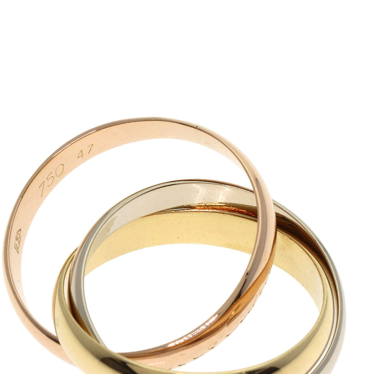 CARTIER   Trinity Ring  K18 Yellow Gold K18 White GoldLadies [Used]