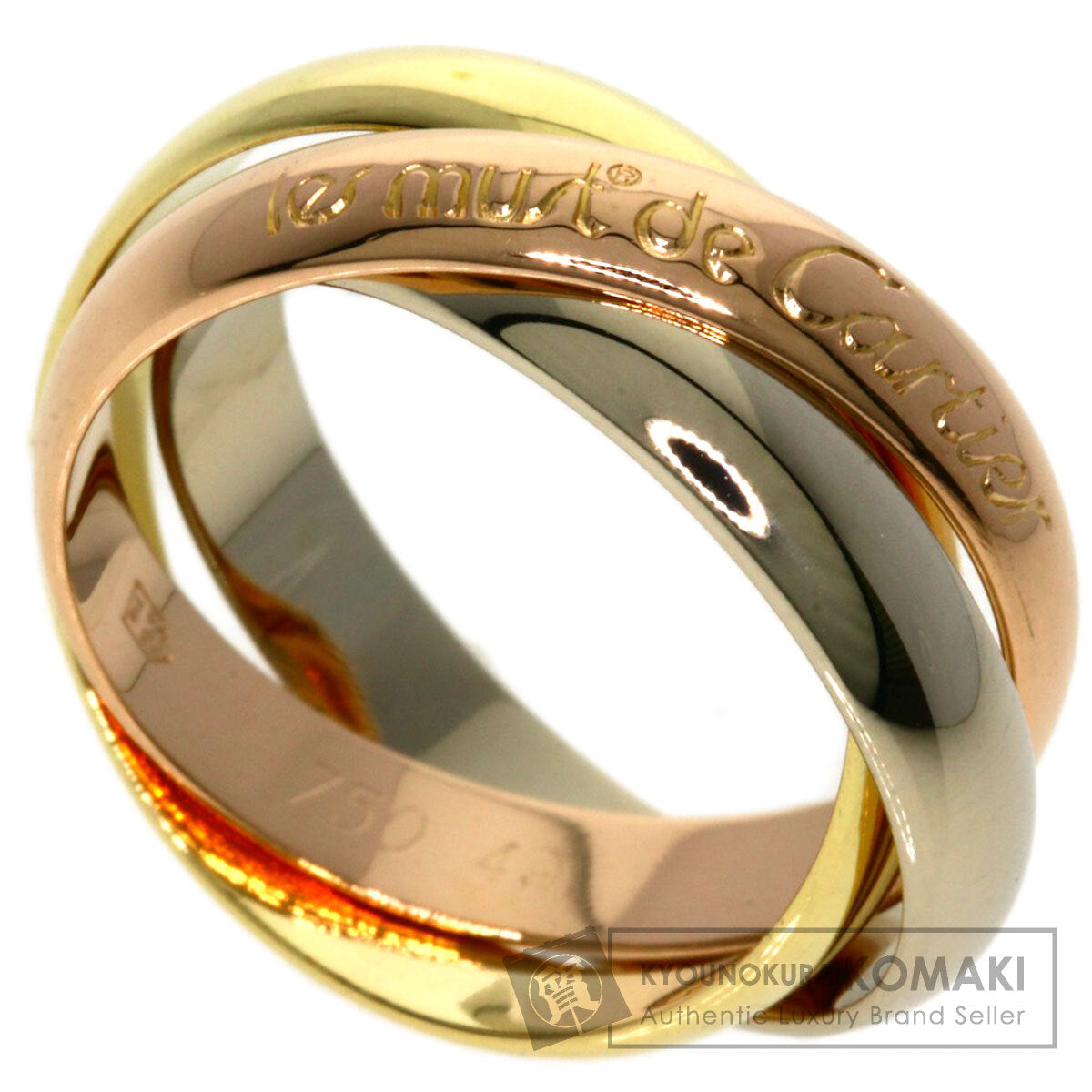 CARTIER Trinity #49 Ring K18 Yellow Gold K18 White GoldLadies [Used]