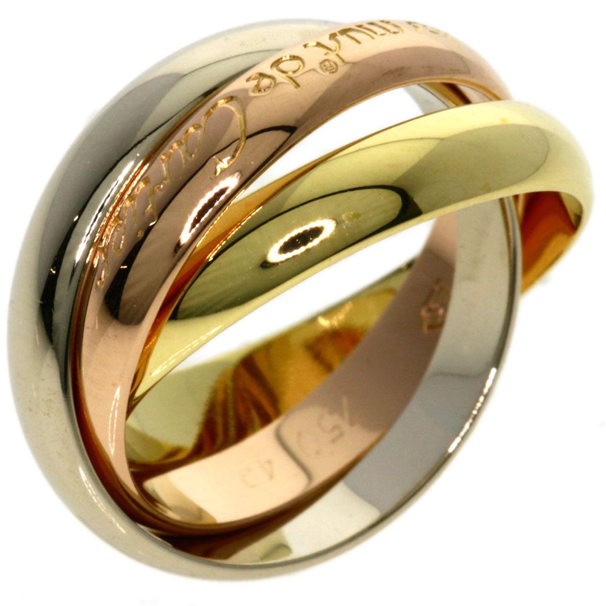 CARTIER Trinity #49 Ring K18 Yellow Gold K18 White GoldLadies [Used]