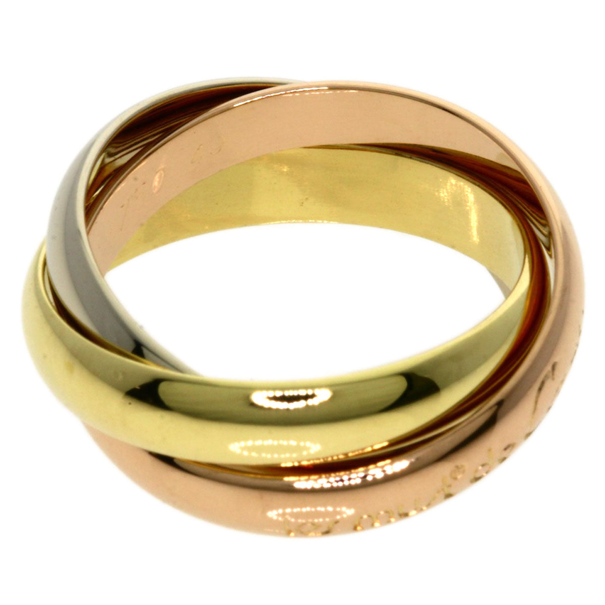 CARTIER Trinity #49 Ring K18 Yellow Gold K18 White GoldLadies [Used]
