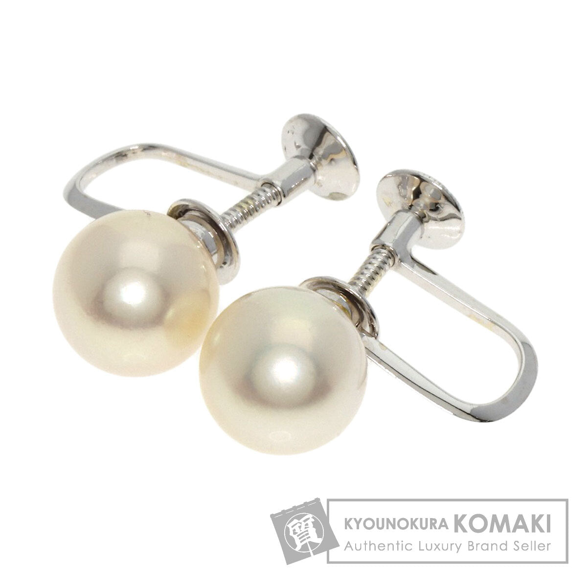 TASAKI Pearl Pearl Earring K14 White Gold Ladies [Used]