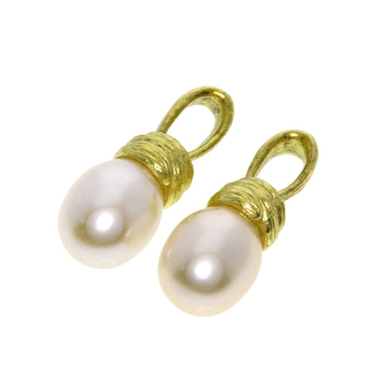 TASAKI Pearl Pearl Charm Set of 2 Pendant top K18 Yellow Gold Ladies [Used]