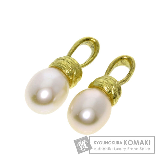 TASAKI Pearl Pearl Charm Set of 2 Pendant top K18 Yellow Gold Ladies [Used]