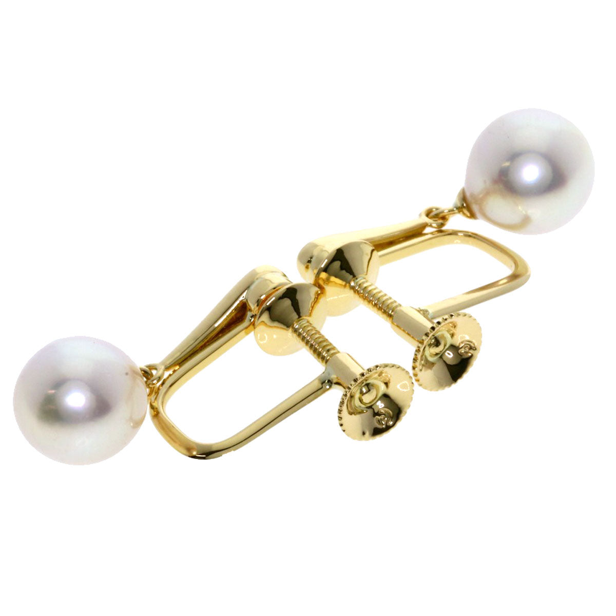 TASAKI Pearl Pearl Earring K18 Yellow Gold Ladies [Used]