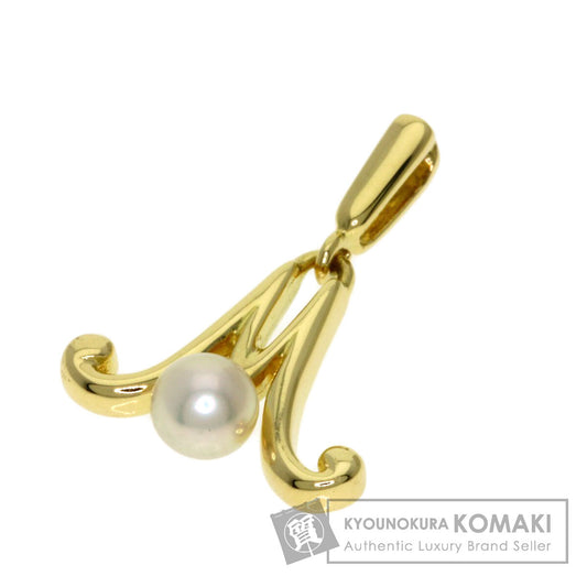 MIKIMOTO Pearl Pearl Pendant top K18 Yellow Gold Ladies [Used]