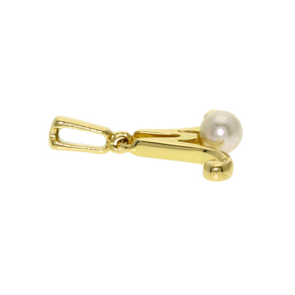 MIKIMOTO Pearl Pearl Pendant top K18 Yellow Gold Ladies [Used]
