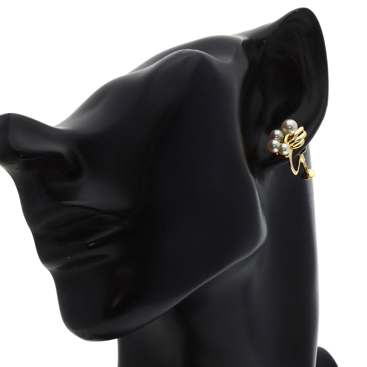 MIKIMOTO Pearl Pearl Earring K18 Yellow Gold Ladies [Used]