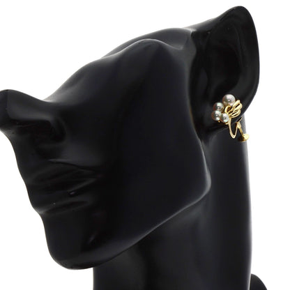 MIKIMOTO Pearl Pearl Earring K18 Yellow Gold Ladies [Used]