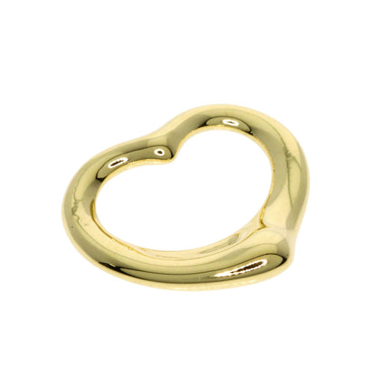 TIFFANY&Co. Open heart Pendant top K18 Yellow Gold Ladies [Used]