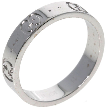 GUCCI Icon # 11 Ring K18 White Gold Ladies [Used]