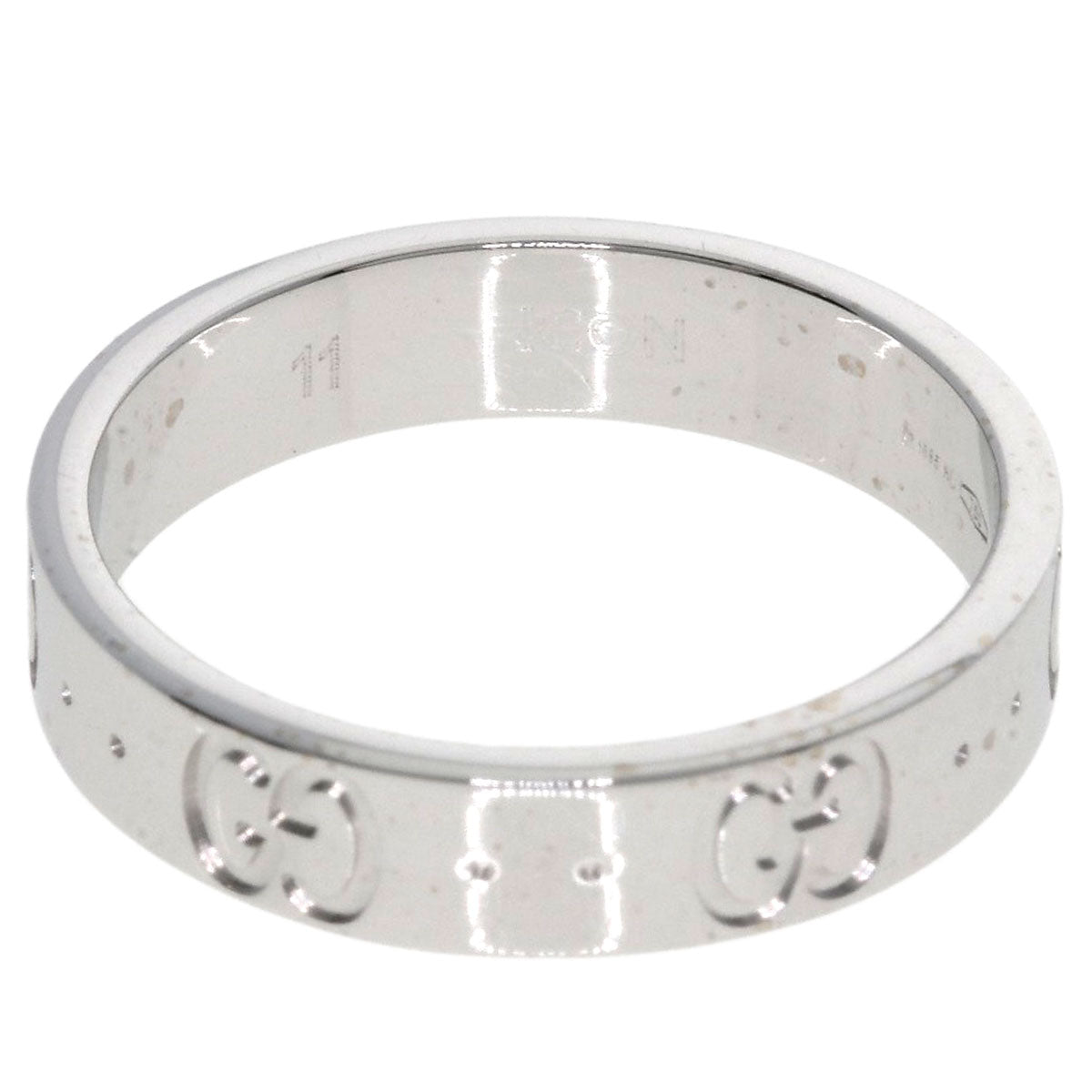 GUCCI Icon # 11 Ring K18 White Gold Ladies [Used]