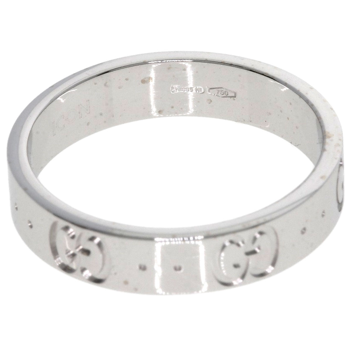 GUCCI Icon # 11 Ring K18 White Gold Ladies [Used]