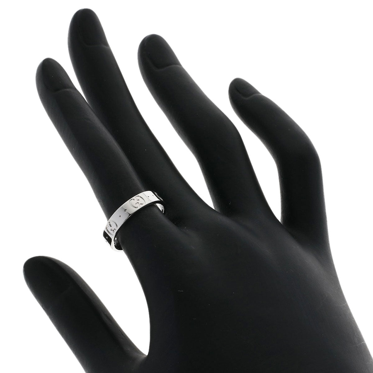 GUCCI Icon # 11 Ring K18 White Gold Ladies [Used]