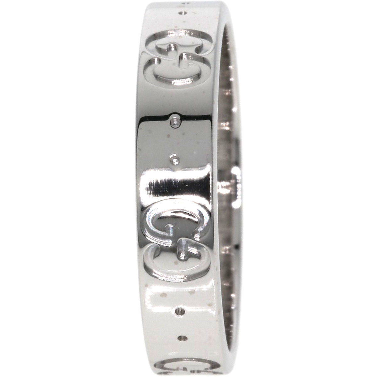 GUCCI Icon # 11 Ring K18 White Gold Ladies [Used]