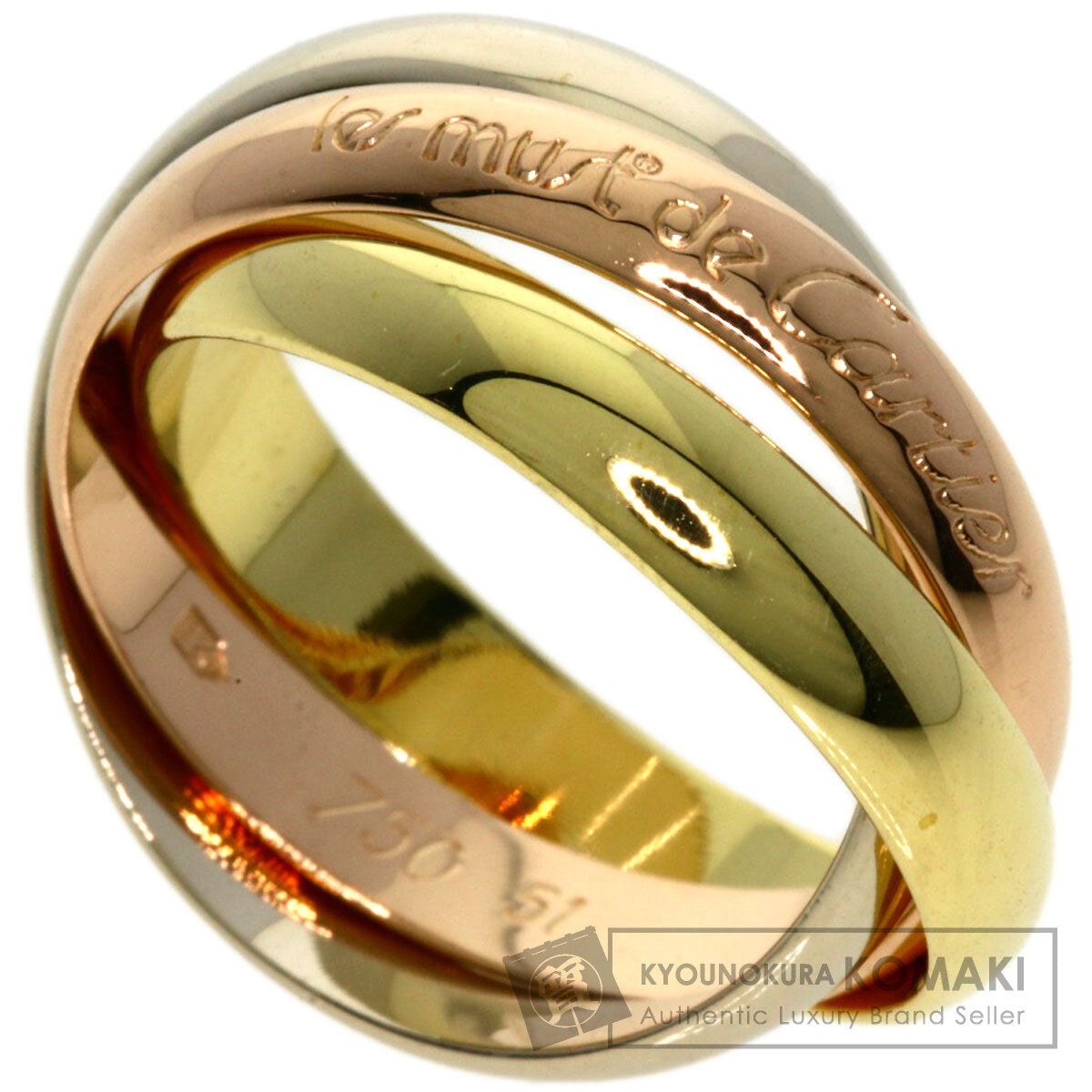 CARTIER Trinity #51 Ring K18 Yellow Gold K18 White GoldLadies [Used]